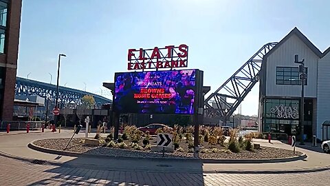 East Bank Flats & Cuyahoga River in Downtown Cleveland, Ohio ~ Recorded NOV 12, 2023