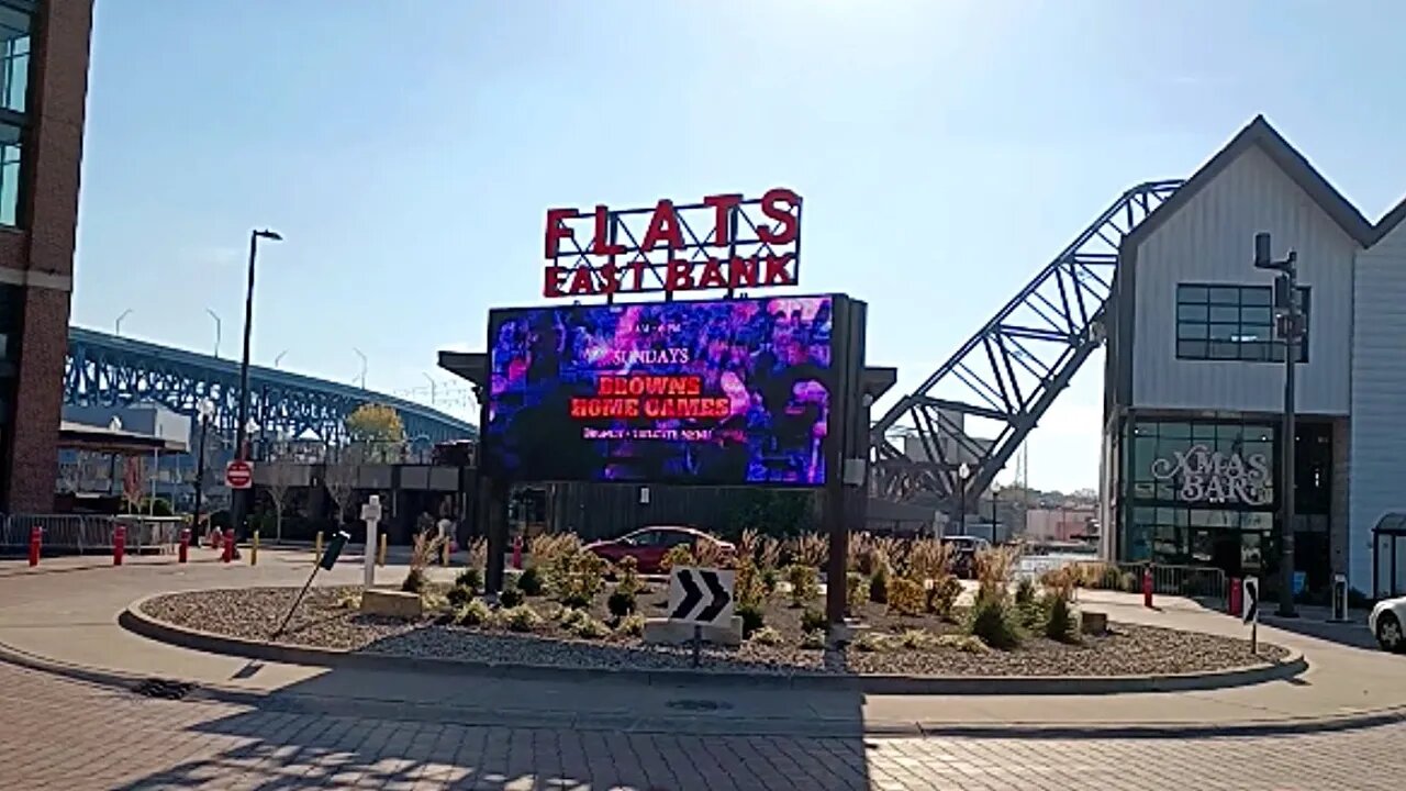 East Bank Flats & Cuyahoga River in Downtown Cleveland, Ohio ~ Recorded NOV 12, 2023