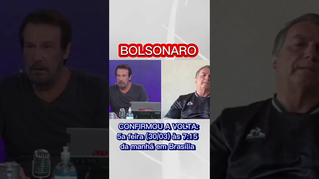 Bolsonaro confirma volta para 5a feira em Brasília #shorts