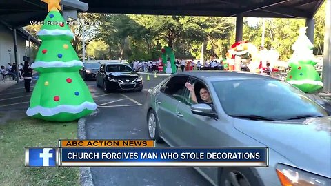 Decorations stolen from church