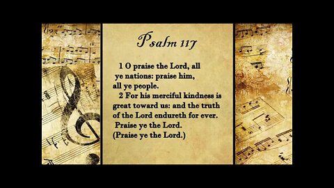Psalm 117 Set to Music | FWBC HYMN with Lyrics