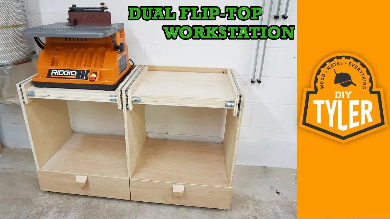 Double Flip-Top Workstation