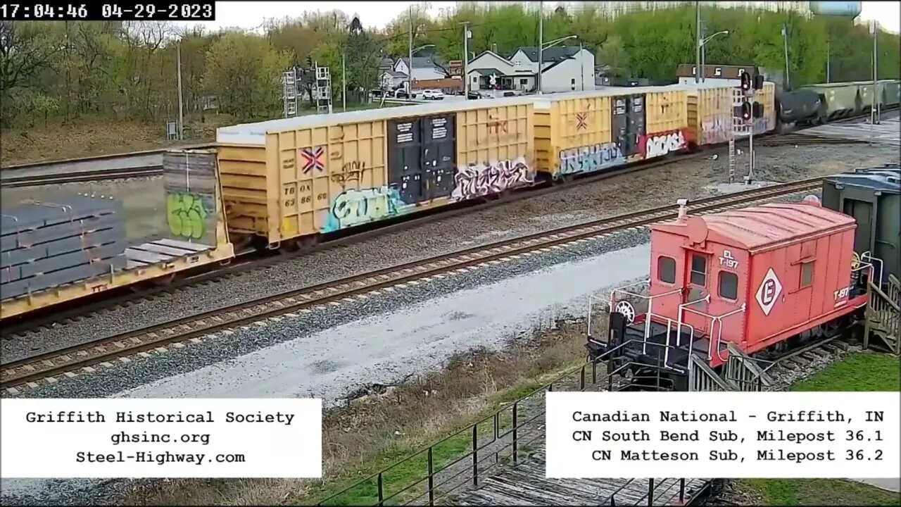 2 BNSF AC44C4M Leading EB Manifest in Griffith, IN on April 29, 2023