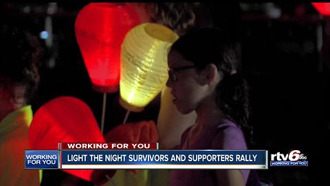 Light the night survivors and supporters rally