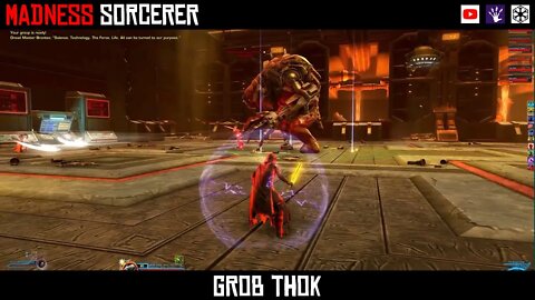 SWTOR RDPS Madness Sorcerer [Burst Spec] Grob Thok Boss Fight From Dread Fortress Operation