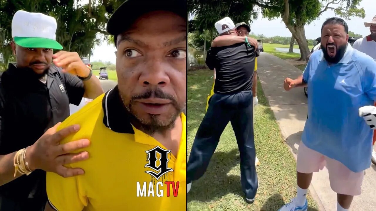 Timbaland Loses It After Seeing "The Dream" At DJ Khaled's Star Studded Golf Tournament! ⛳️