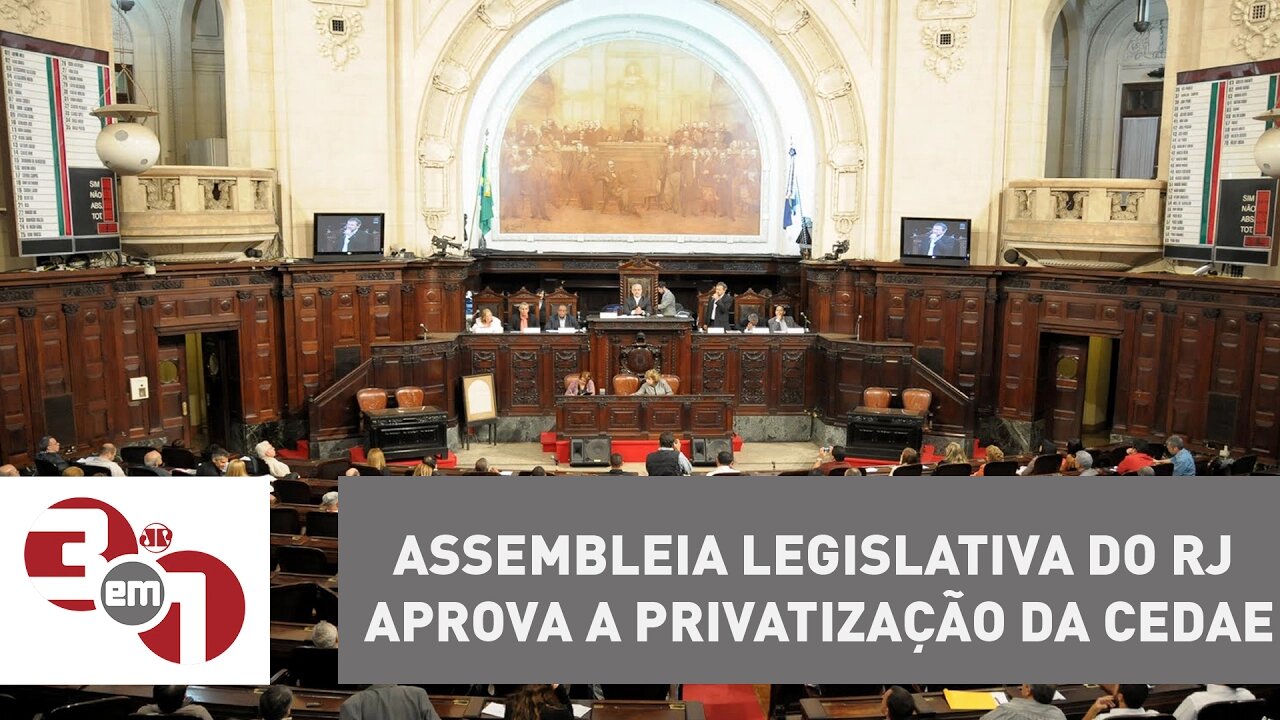 Assembleia Legislativa do Rio de Janeiro aprova a privatização da Cedae