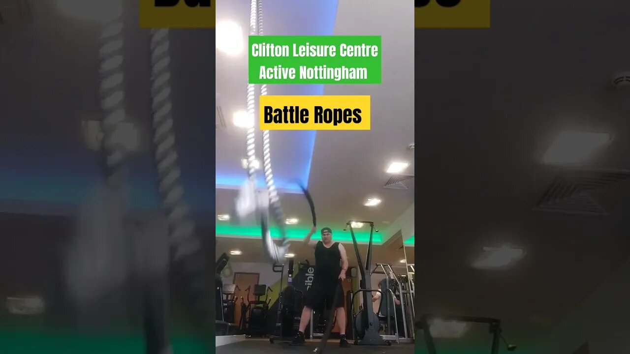 Clifton Leisure Centre, Nottingham United Kingdom - Battle Ropes! 🥗💪 #GymLife #Shorts #Nottingham