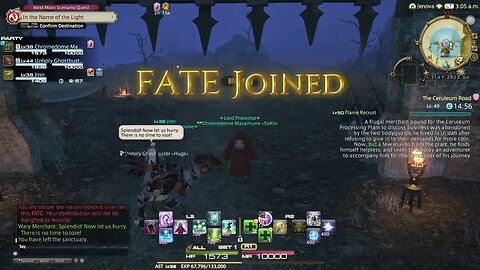 FINAL FANTASY XIV Camp Bluefrog Fates