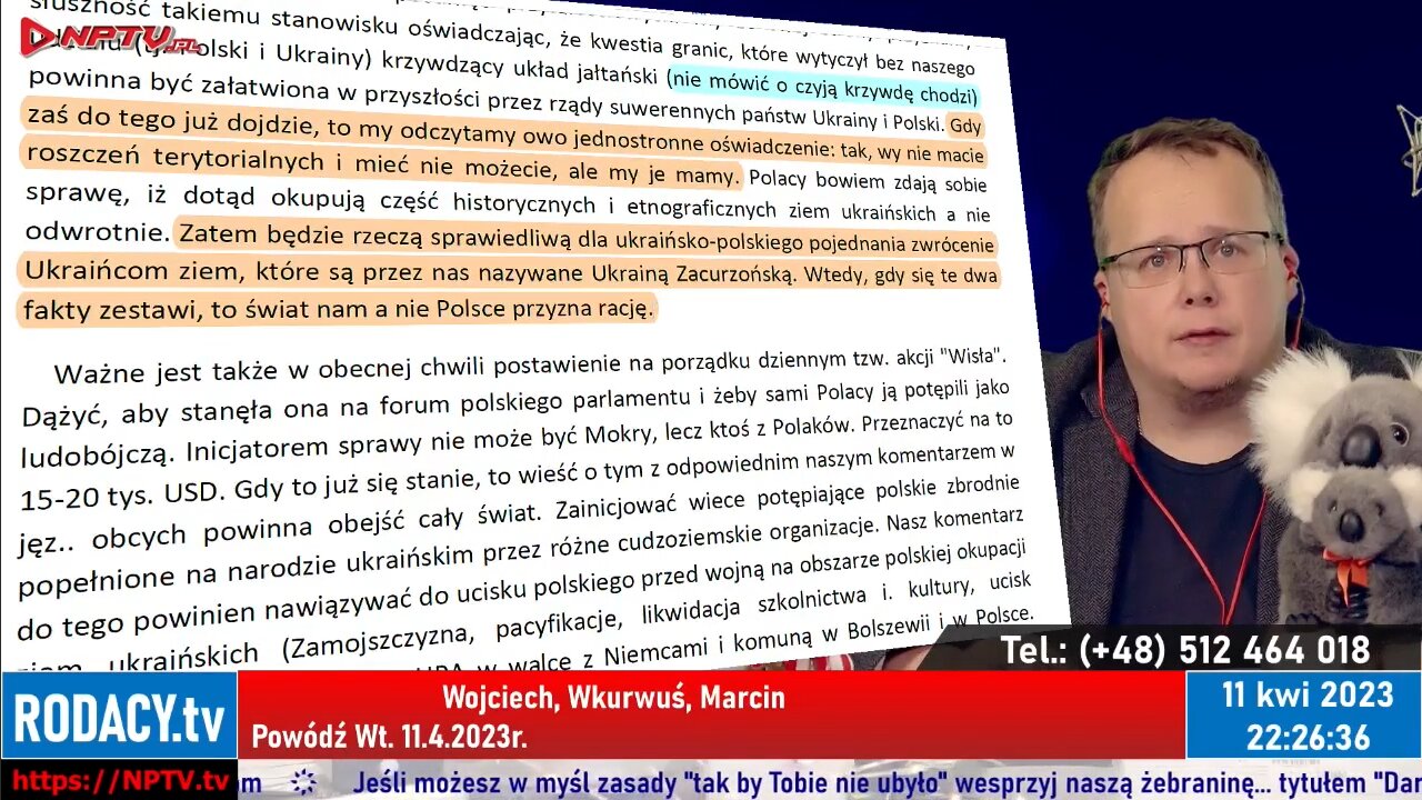 POWÓDŹ - Wojciech Olszański obecny! Osadowski NPTV (11.04.2023)
