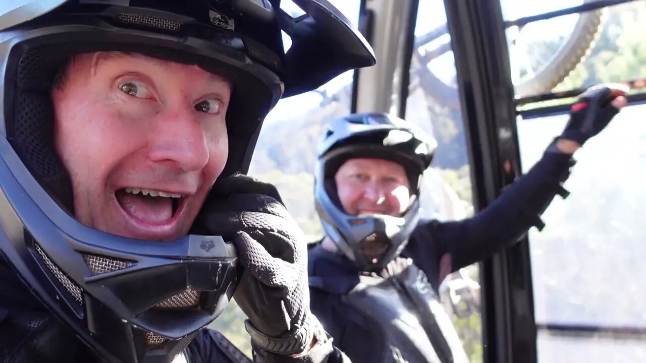 Riding the Thredbo Gondala