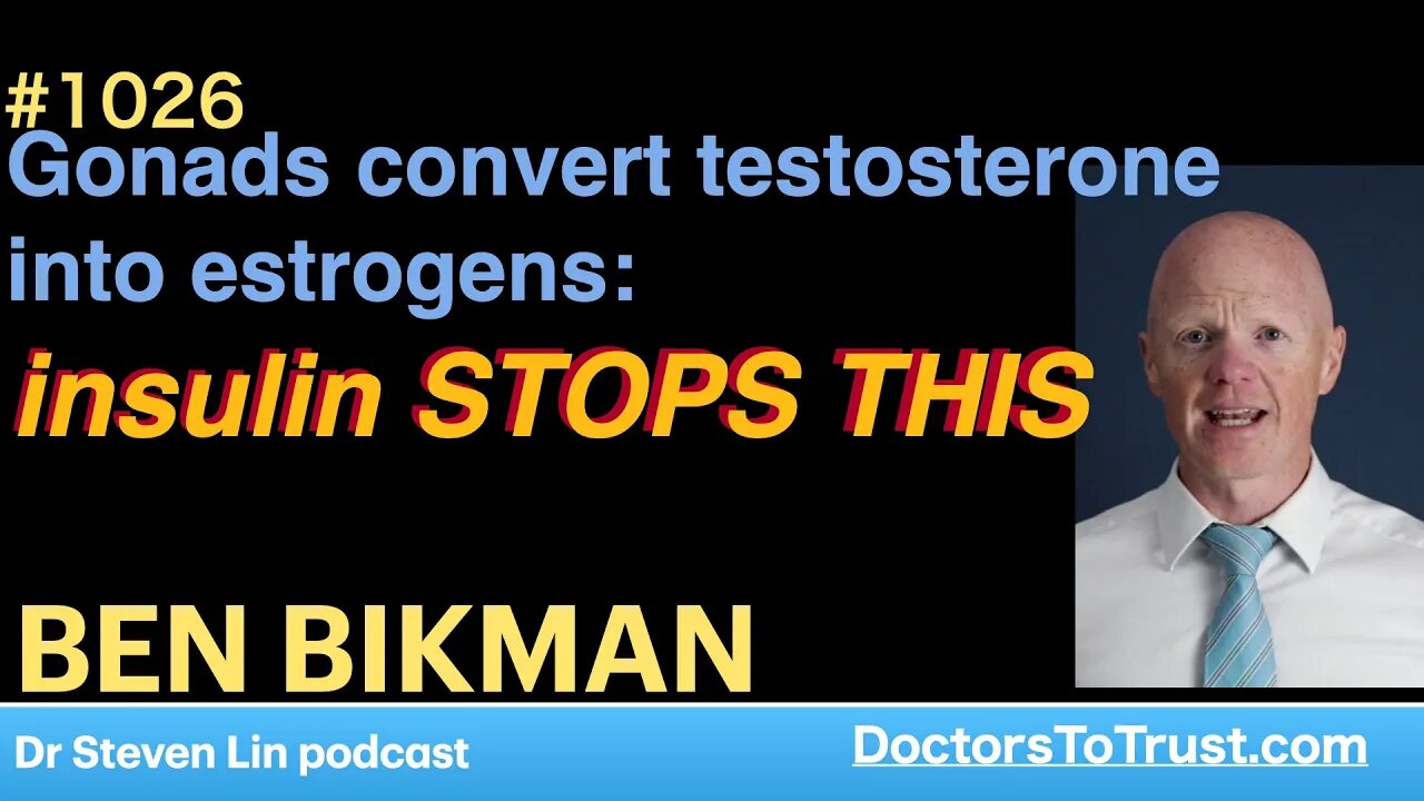 BEN BIKMAN d’ | Gonads convert testosterone into estrogens: insulin STOPS THIS