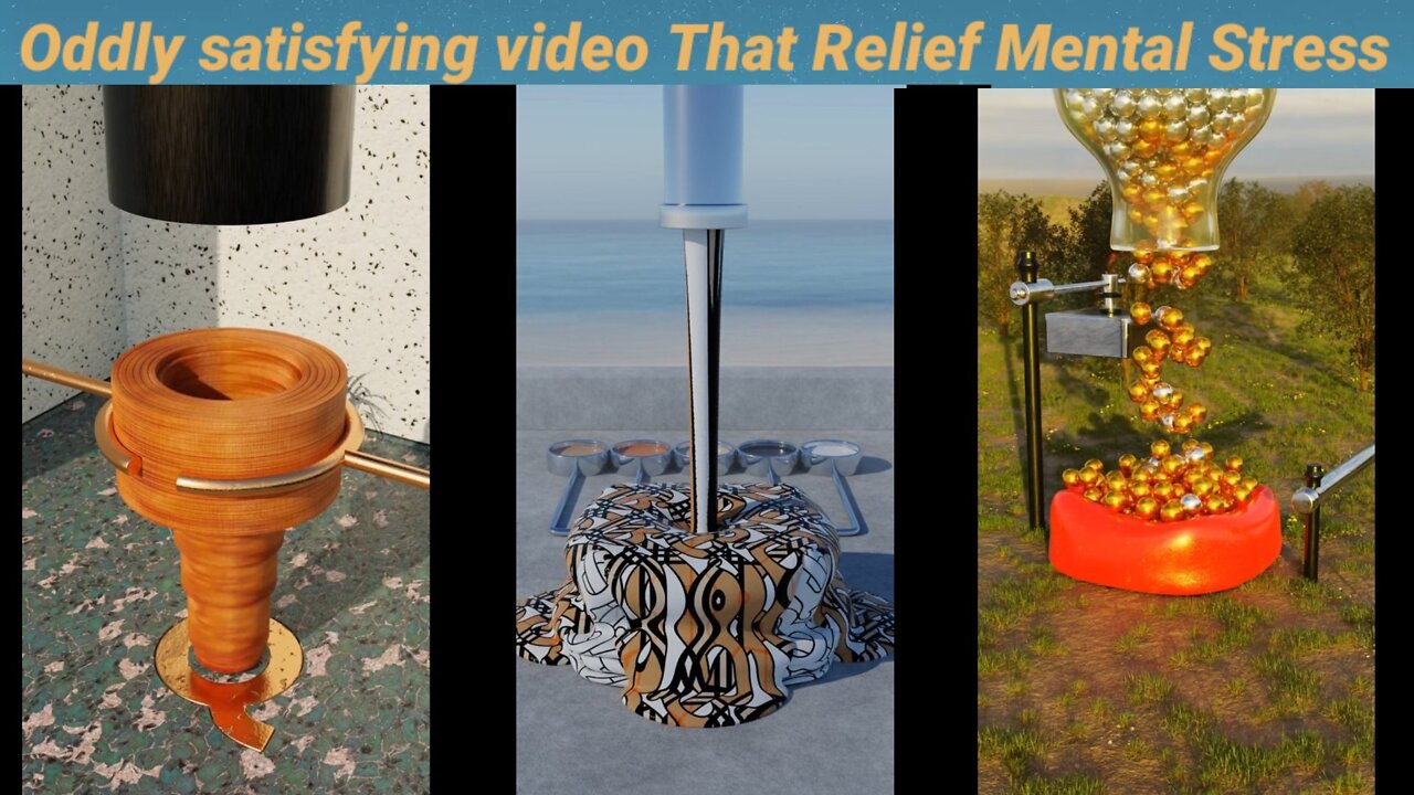 Satisfying video that relief your stress.Oddly satisfying video.Amazing relaxing video &Mediation