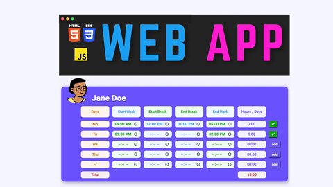 Build a Timesheet Calculator Web App