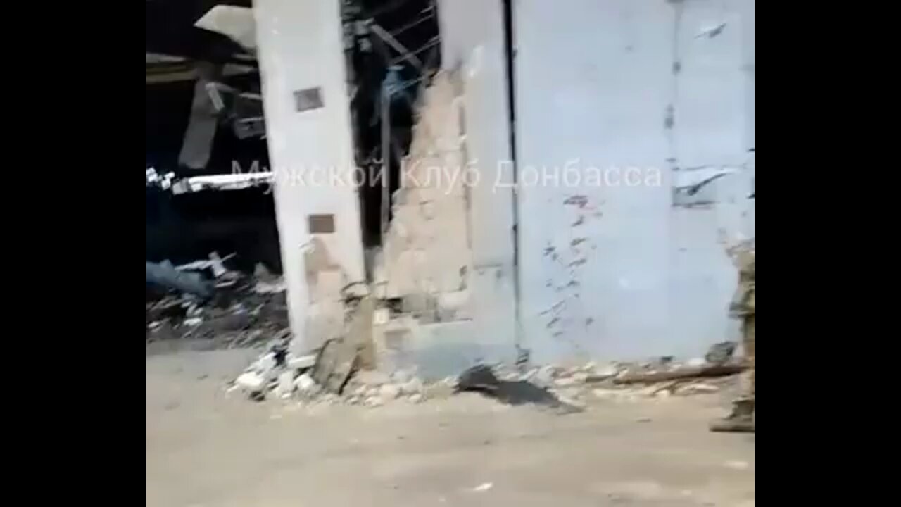 Kyiv Armored Plant (KBTO) in the Darnitsky district of Kyiv after Russian Airstrikes