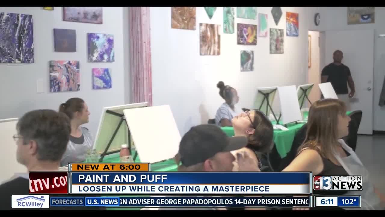 'Paint and Puff' combines cannabis with art