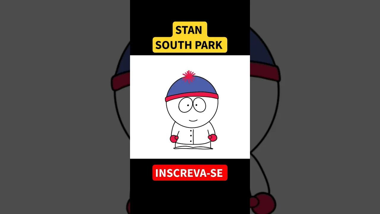 COMO DESENHAR STAN DE SOUTH PARK #southpark #stan #shorts