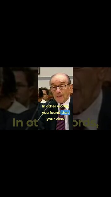 Alan Greenspan: Free Market Trickle Down Economist Admits Big Business Reaganomics Is A Failure. Pt8