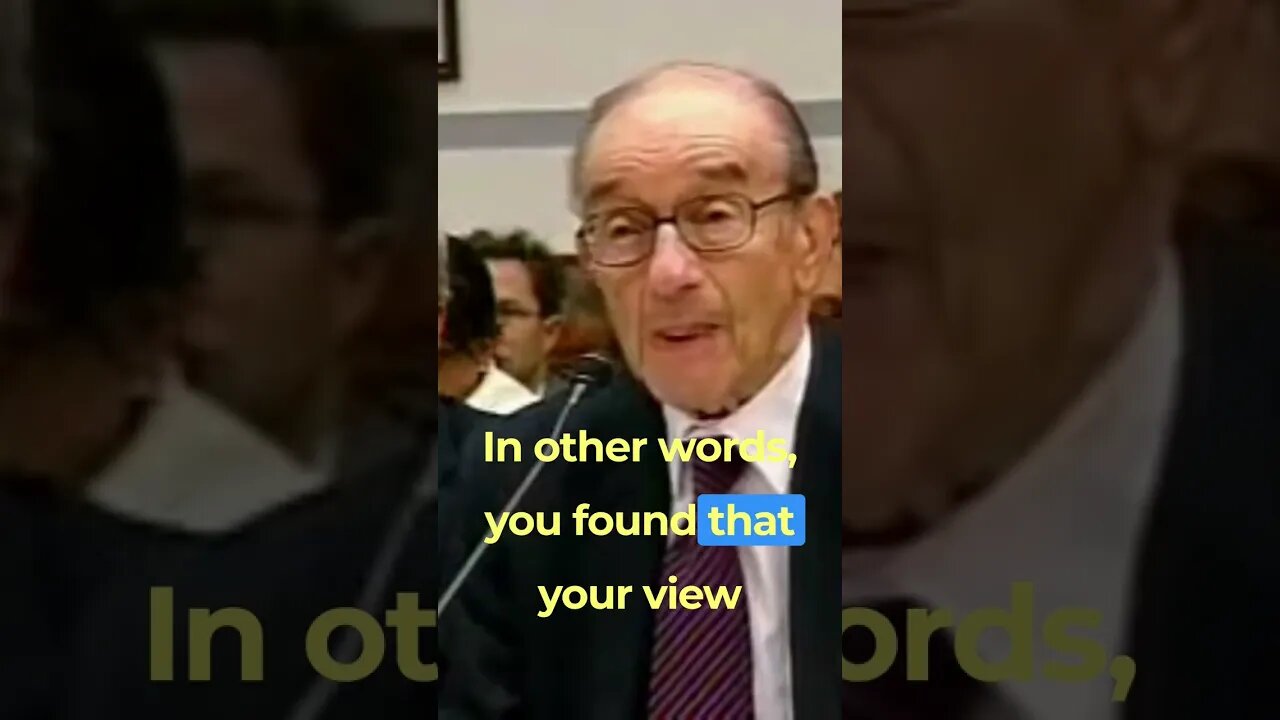 Alan Greenspan: Free Market Trickle Down Economist Admits Big Business Reaganomics Is A Failure. Pt8