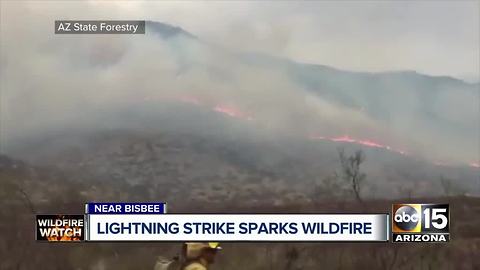 Deadly Valley accidents; Lightning sparks Bisbee wildfire; breezy, hot weather across state