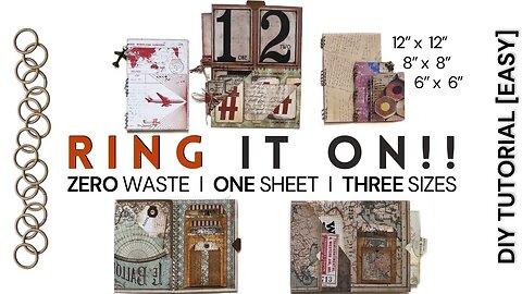 Ring it on! | Another Pocket Card With an Edge | 1 Sheet, 3 Sizes, 0 Waste! [Easy Tutorial]