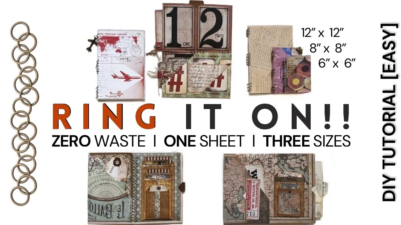 Ring it on! | Another Pocket Card With an Edge | 1 Sheet, 3 Sizes, 0 Waste! [Easy Tutorial]