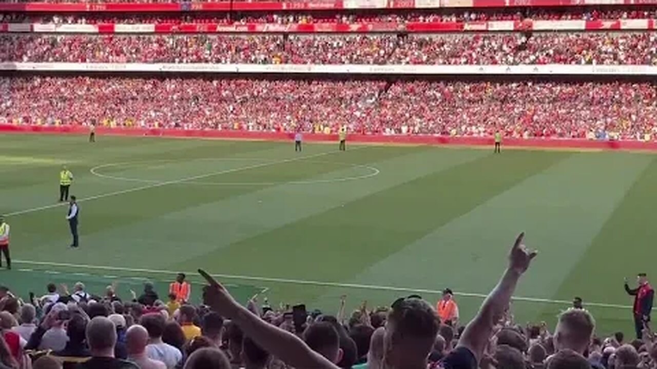 Amazing Mikel Arteta SPEECH Drowned Out By Fans Chanting His Name #arsenal #mikelarteta