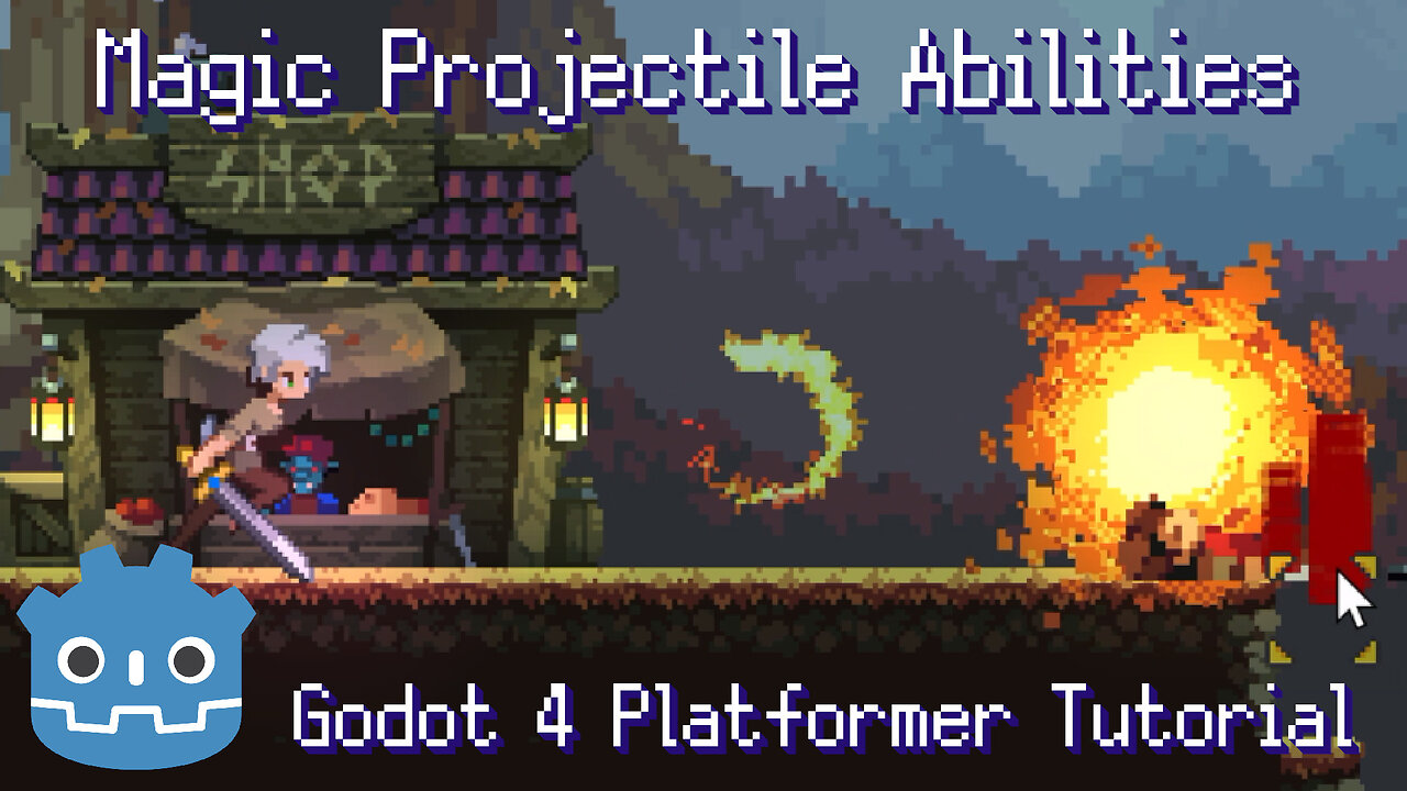 How to Make Magic Projectile Abilities ~ Platformer MEGA Tutorial for Godot 4.2