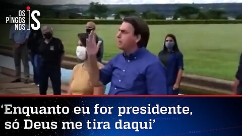 Estão tolhendo a liberdade do povo, alerta Bolsonaro
