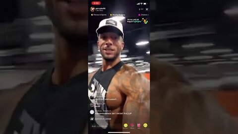 PERCY KEITH IN THE GYM ON TIKTOK LIVE