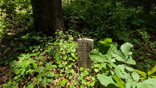 Overgrown Graveyard - Wentworth, NC - NC Civil War Trails - Vlogging America