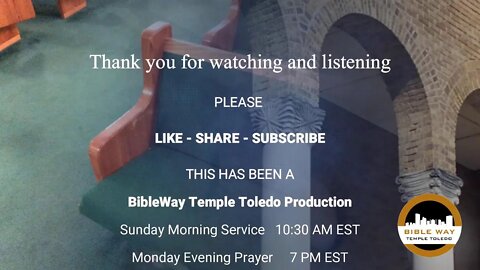 BIBLE STUDY @ BIBLEWAY TEMPLE TOLEDO