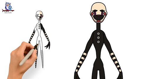 How to Draw FNAF The Puppet - Art Tutorial