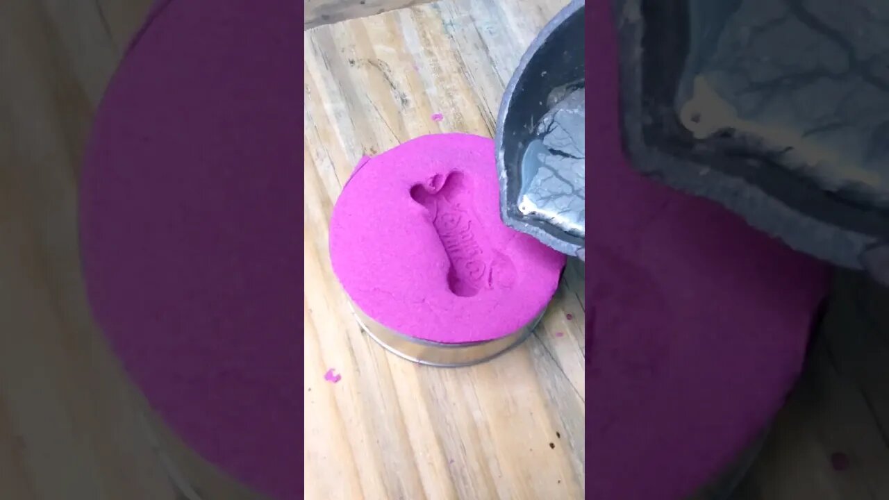 Sand Casting Metal Industries #shorts #shortsfeed #kineticsand