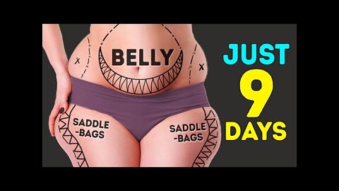 SADDLEBAGS + LOWER BELLY Fat | 9 Days 2 in 1 Challenge