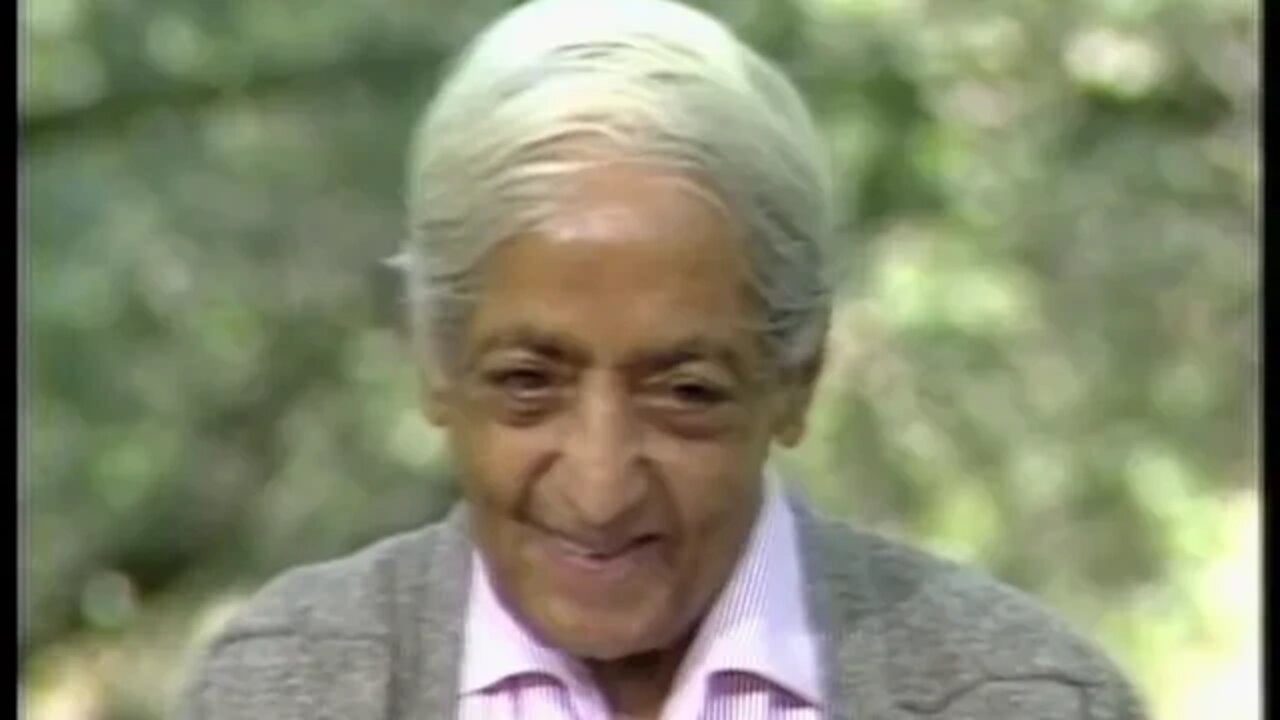 Why do we not change J Krishnamurti
