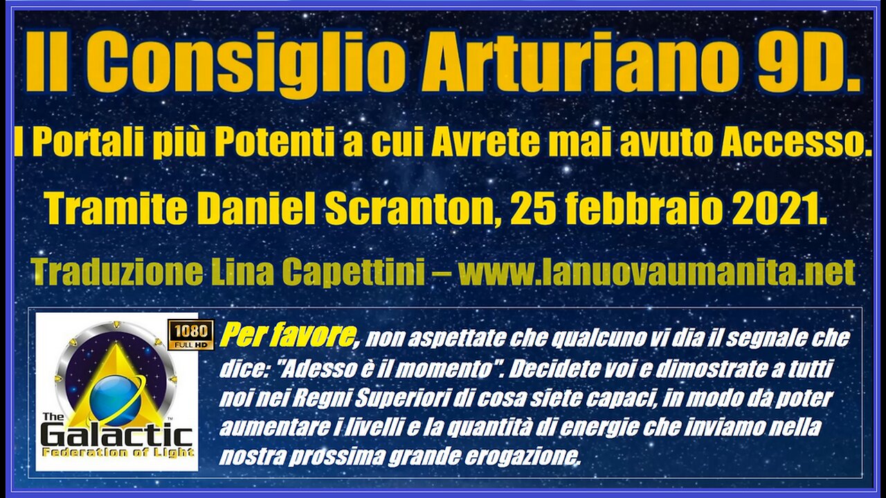 Il Consiglio Arturiano 9D. I Portali più Potenti a cui Avrete mai avuto Accesso
