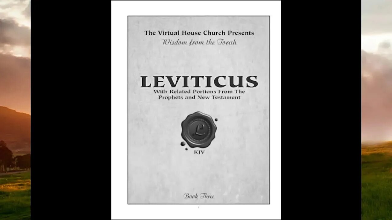 Virtual House Church 2023 - Pekudei and starting Leviticus (From Rob's 2014 broadcast)