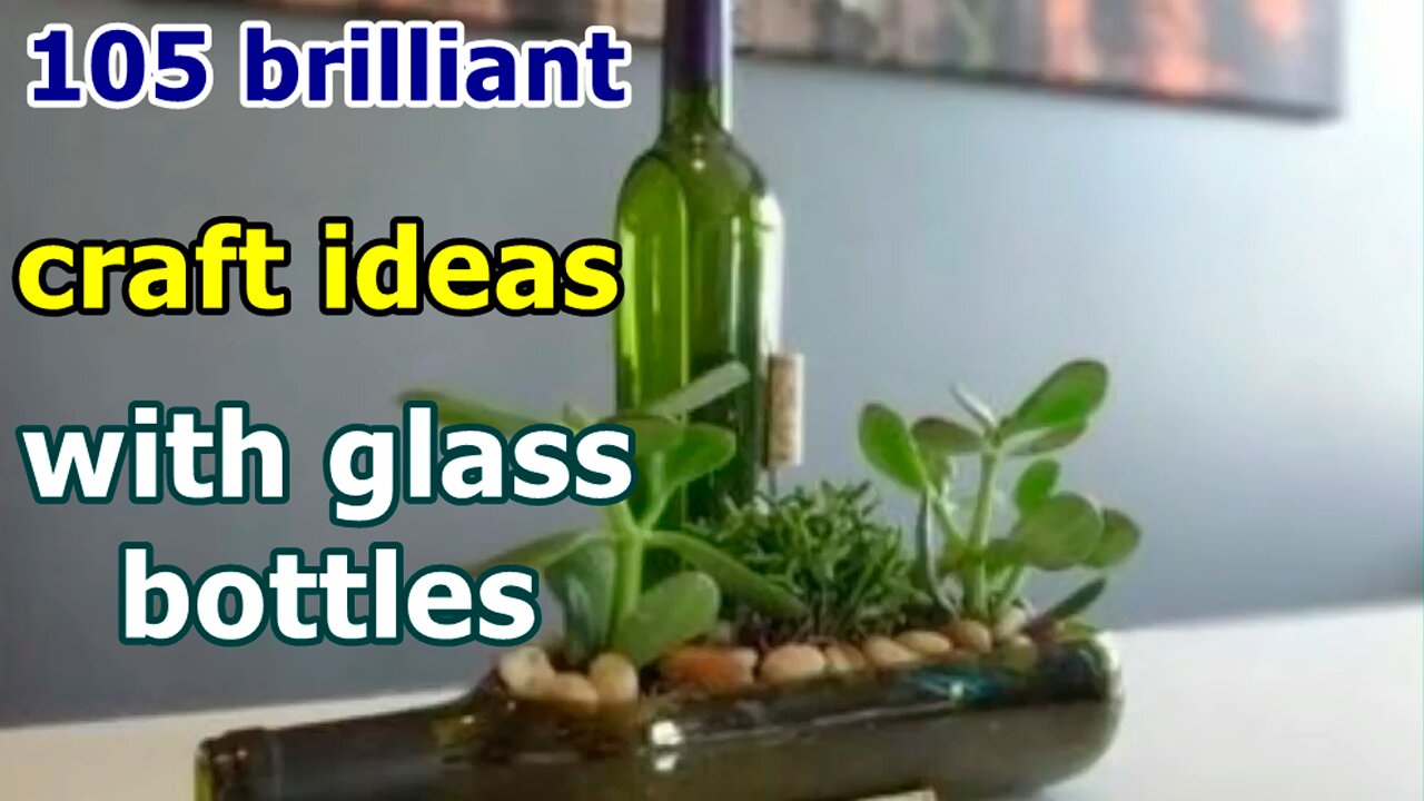 105 brilliant craft ideas with glass bottles