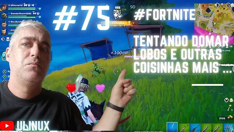 Fortnite... Tentando domar lobos e outras missões