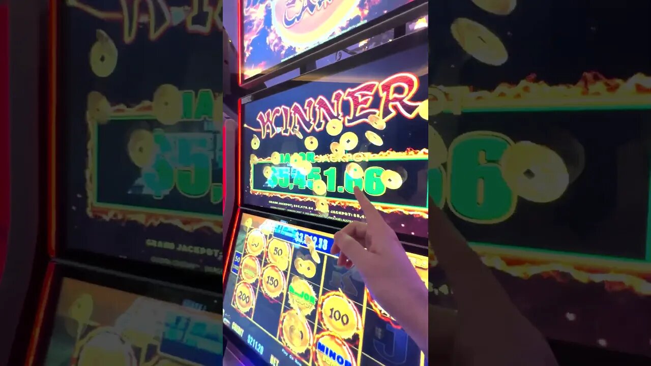 Lady Wins Over $6000 On A Slot! #lasvegas #slots #gambling