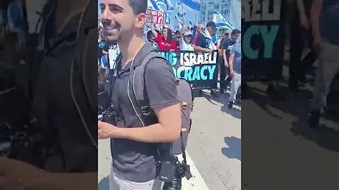 Israeli Democracy on Brooklyn Bridge 7/23/23 MarkLevineNYC