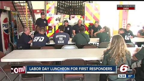 Labor Day luncheon delivered for first responders