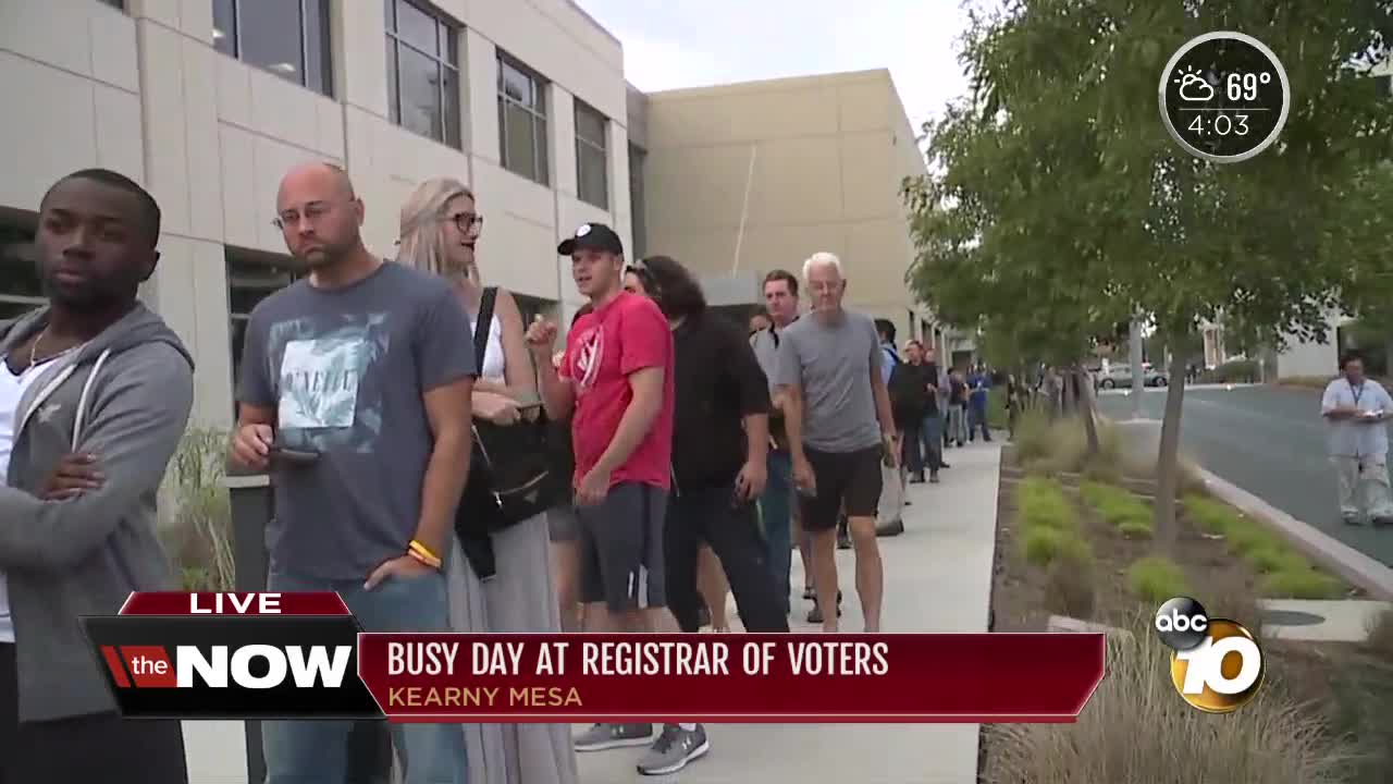 High turnout at San Diego Registrar of Voters