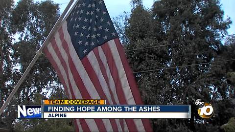 Amid chaos of the West Fire, neighbor saves American flag