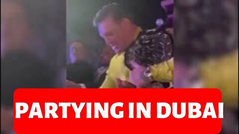 Conor McGregor injoy party in Dubai