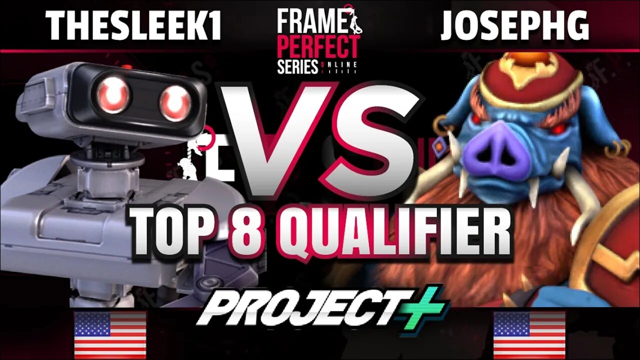 FPS6 Online - Thesleek1 (R.O.B.) vs. JosephG (Ganondorf) - Project+ Top 8 Qualifier