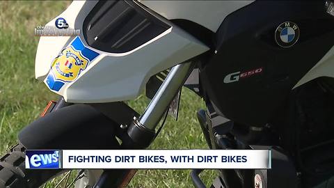 Cleveland police say dirt bike unit has made six felony arrests, recovered four stolen bikes