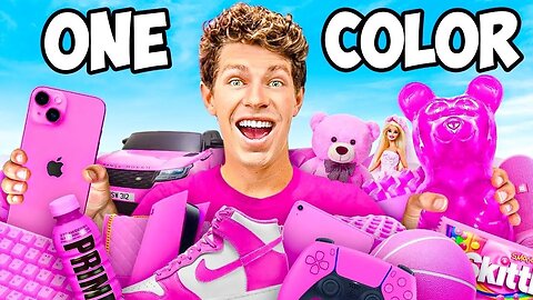 BUYING Everything in ONE COLOR for my Best Friend! | ben azelart, brent rivera |