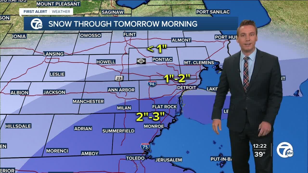 Metro Detroit Forecast: Freeze warnings and snow tonight